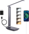 LED Desk Lamp for Home Office, USB Charging Port, Dimmable Table Lamp, Foldable Table lamp, Touch Control, 5 Lighting Modes, University Dormitory Eye Protection Learning Reading Lamp
