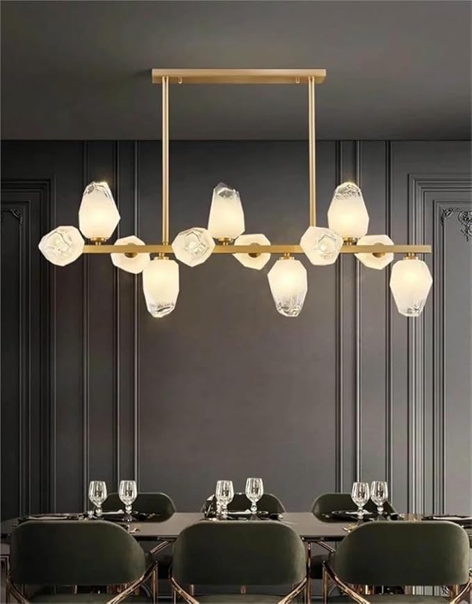 Pendant Lights Nordic Smart Home Decoration Pendant Light, Living Room Dining LED Indoor Lighting Fixtures,Elegant(Cold White,Golds 12 Heads)