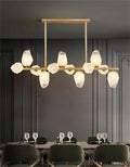 Pendant Lights Nordic Smart Home Decoration Pendant Light, Living Room Dining LED Indoor Lighting(Cold White,Golds 12 Heads)