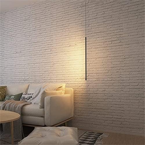 Modern Chandelier, Modern Bedroom Bedside Led Lights Living Room Tv Wall Decor Led Lamps Geometry Line Strip Hanging Light Fixtures(Warm Light,60Cm)/Warm Light/60Cm