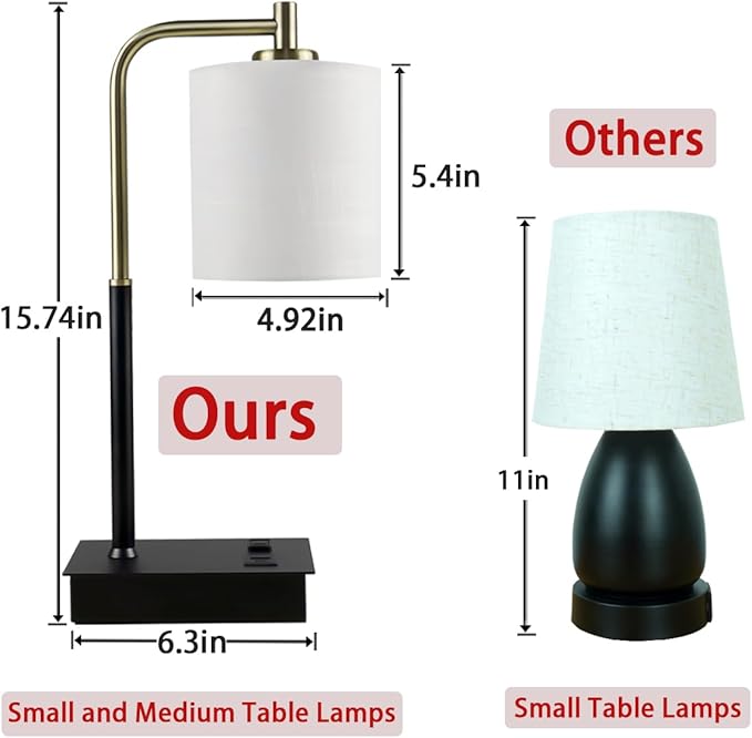 Mafeiyan Bedside Touch Lamps Decor Table Lamb with USB Port Outlet for bedrooms Living Room Touch Control Table Lamp 3-Way Dimmable Modern Bedside Nightstand Decor Lamb Gift for Sleep aid lamp