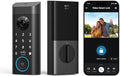 eufy Security Video Smart Lock E330, 3-in-1 Camera+Doorbell+Fingerprint Keyless Entry Door Lock, Smart Built-in Wi-Fi Deadbolt for Front Door, Auto Lock, 8 GB Built‑in Storage, Easy Installation