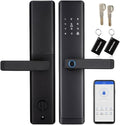 Sophies Keyless Entry Door Lock, Bluetooth Smart Deadbolt Door Lock Works with APP Control Code and Key Support IC Cards Smart Locks for Front Door for Home Hotel Apartment