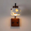 Bedroom Decor Wall Sconce with Wood Accents Headboard Lamp Over Mirror Wall Light Farmhouse Stone Wall Mounted Light Fixture Porch Hallway Hotel Wall Lighting Fixture Lamps