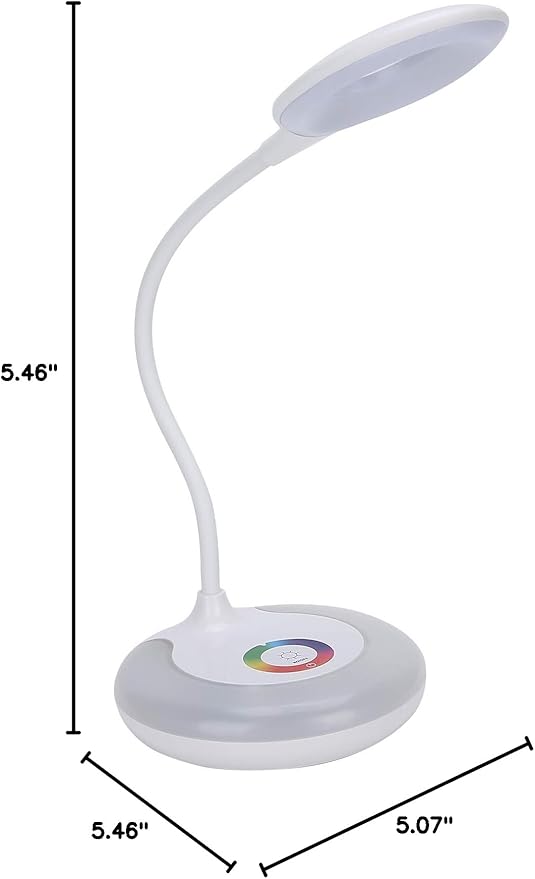 Keenso LED Table Lamp Eye Protection Touch Dimming Desk Light for Bedroom Reading Study Writing Office Supplies (Rechargeable Version)