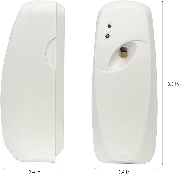 Automatic Air Freshener Dispenser Bathroom Timed Air Freshener Spray Wall Mounted, Automatic Scent Dispenser for Home, Room, Offices, Schools, Restaurants, Hotels, Public Toilet White