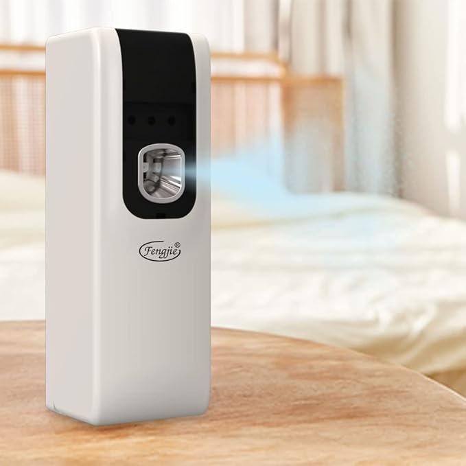 Automatic Air Freshener Spray Dispenser, FENGJIE Auto Air Fresheners Spray -Wall Mount/Free Standing Fragrance Dispenser for Home Room Office Hotel, Commercial Air Freshener Refill