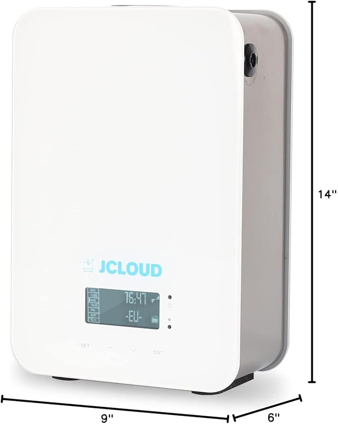 JCLOUD Upgrade Smart Scent Air Machine for Home, Hotel Scent Diffuser with Cold Air Technology, HVAC Scent Diffuser Cover Up to 2000 Sq. Ft | Waterless Aromatherapy Diffuser for Large Room, White
