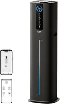 KZF 9L Smart Humidifiers for Bedroom Large Room, 2.3Gal Cool Mist Top Fill Diffuser App & Remote Control, 3 Mist Modes, Quiet Humidifier for Home Office Plant (9L Black App)