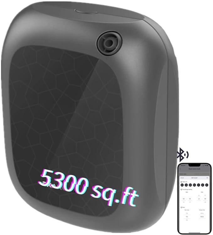 Fragrance Aroma Scent Collection Diffuser - Area 5300 sq ft, Business, Home, Bluetooth Control, Large Bottle, X200 Black, DIFFMELY