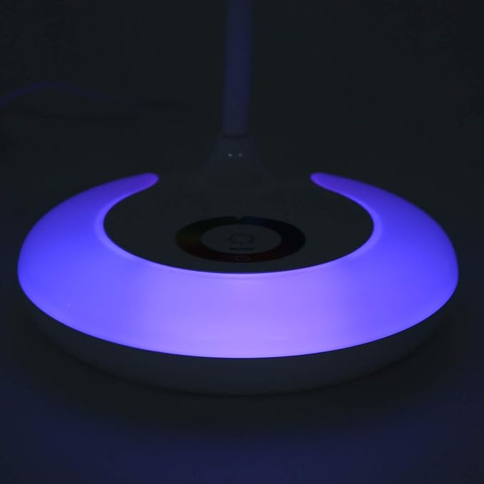 Keenso LED Table Lamp Eye Protection Touch Dimming Desk Light for Bedroom Reading Study Writing Office Supplies (Plug in Version)