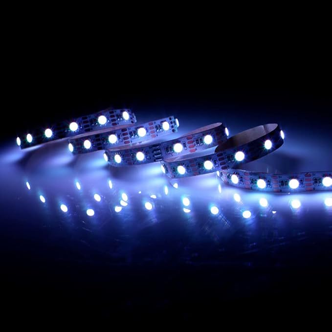 ausuky 5V 5050 RGB LED Strip Light Bar TV Background Lighting Kit + USB Remote Control (Cool Black Board,10ft (3M))
