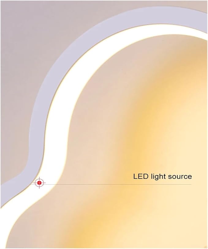 Modern Minimalist LED Wall Lamps Living Room Bedroom Bedside Luster Indoor Black White Aisle Lighting Decor Fixture,Household