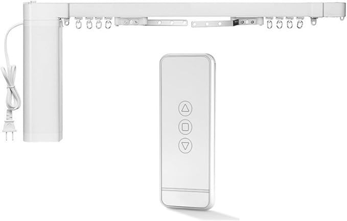 Electric Curtain Track, Retractable Motorized Curtains Rod From 7-20ft, Automatic Curtain Opener with Smart/Manual Control, Smart Curtains System for I-Rrail and U-Rail (For 7-20ft)