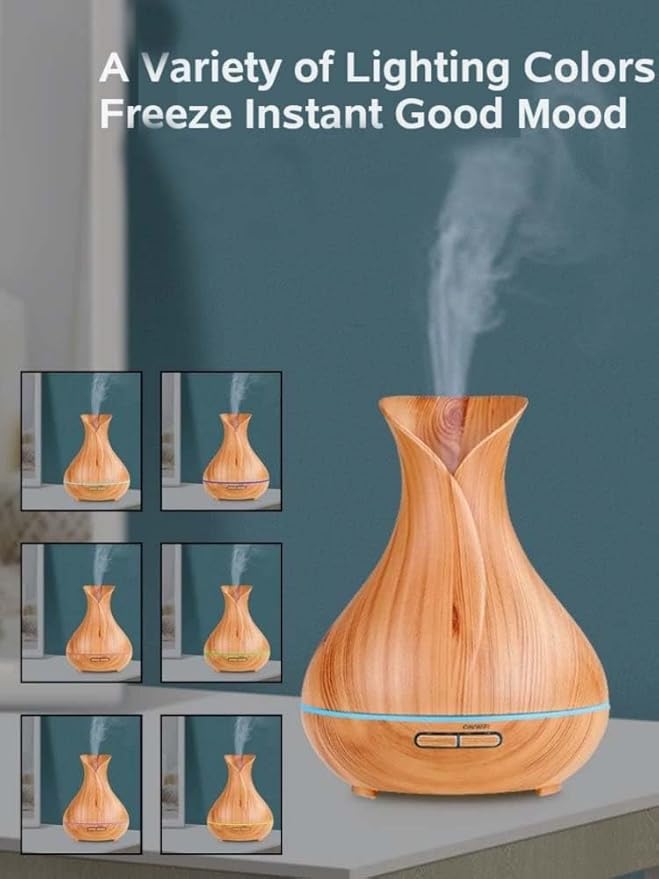 Smart WiFi Wireless Essential Oil Aromatherapy Diffuser, Compatible with Alexa & Google Home, Phone App & Voice Control, Large Ultrasonic Diffuser, LED & Timer Settings