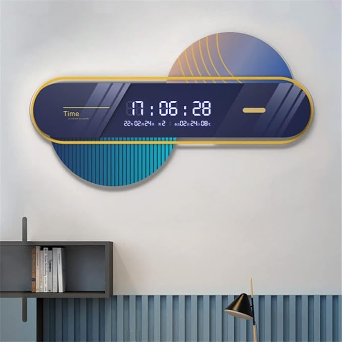 Electronic Living Room Decoration Led Clock Home Minimalist Wall