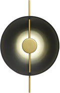Modern Minimalist Living Room Background Round Creative Bedroom Bedside Designer Villa Hotel Led Lighting,Elegant (Black)