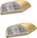 Key Light Door Lights, Small Motion Sensor Light with 4 LED Bulbs, Battery Powered Night Lights for Hallway, Stairway, Kitchen, Closet, Bedroom (2 Pack Gold)