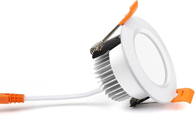 YGS-Tech 3 Inch LED Recessed Lighting, Dimmable Downlight 5W(40W Halogen Equivalent), CRI80, 2700K Ultra Warm White, Ceiling Light with LED Driver(1 Pack)