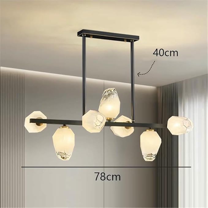 Pendant Lights Nordic Smart Home Decoration Pendant Light, Living Room Dining LED Indoor Lighting(Cold White,Golds 7 Heads)