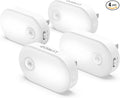 Lyridz 120LM Ultra Bright Plug-in Motion Sensor Night Light, Stepless Dimmable LED Nightlight, Always-On and Auto-Off, for Hallway, Stairs, Bathroom, Bedroom, Garage, Cool White (4-Pack)