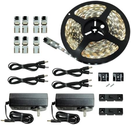 Inspired LED LED Strip Lights | Cut and Connect Series Kit | Super Bright Pure White 4200K | 12M/ 39.5 Ft Kit | Kitchen Remodel | LED Ribbon