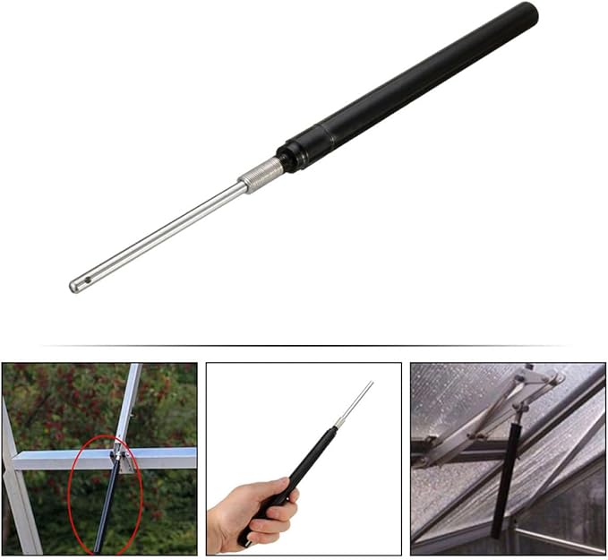 Mikikit Automatic Greenhouse Window Opener Cylinder Replacement Vent Opener for Outdoor Roof Auto Vent Opening Temperature Controlled Patio Farm Use