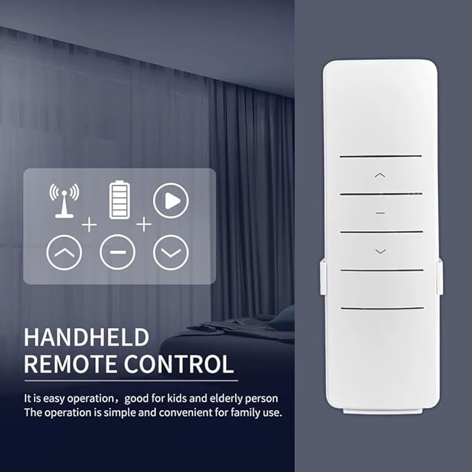 RS485 Motorized Curtain Track System, Heavy Duty Automatic Curtain Opener, Smart Electric Curtains with Remote for Ceiling Mount, 80kg Capacity (3.0 meters (118.1 inches))