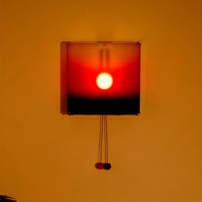 Mindfulness Wall Lamp Features Manual Sun Sunrises Sunset Hanging Light for Serenes Home Atmospheres Acrylic Wall Light