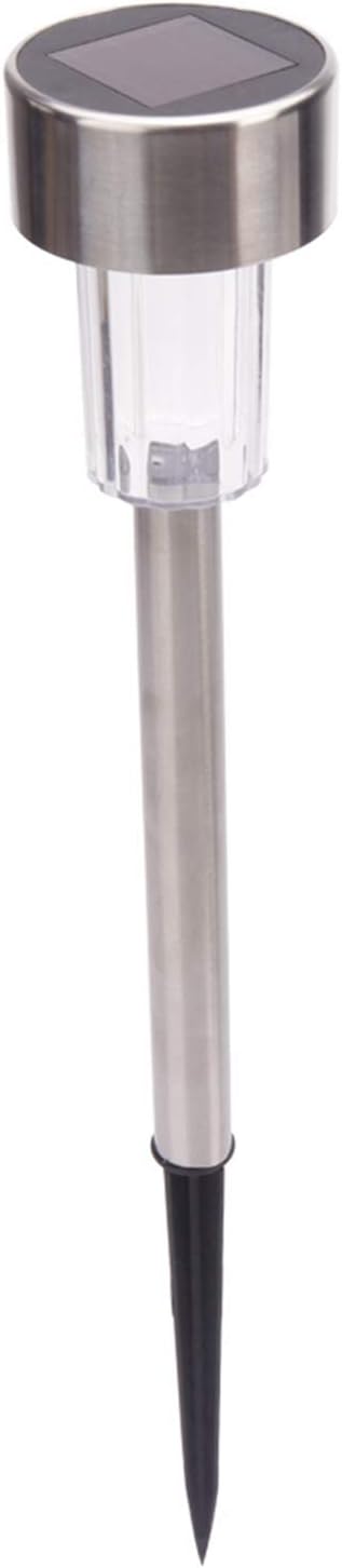 10 Pcs Outdoor Solar Pathway Lights,Stainless Steel LED Landscape Lighting,Outdoor Waterproof Solar Garden Lights,Outdoor Decorative Lighting,with Auto On/Off,for Patio Yard Lawn Path (Cool White)