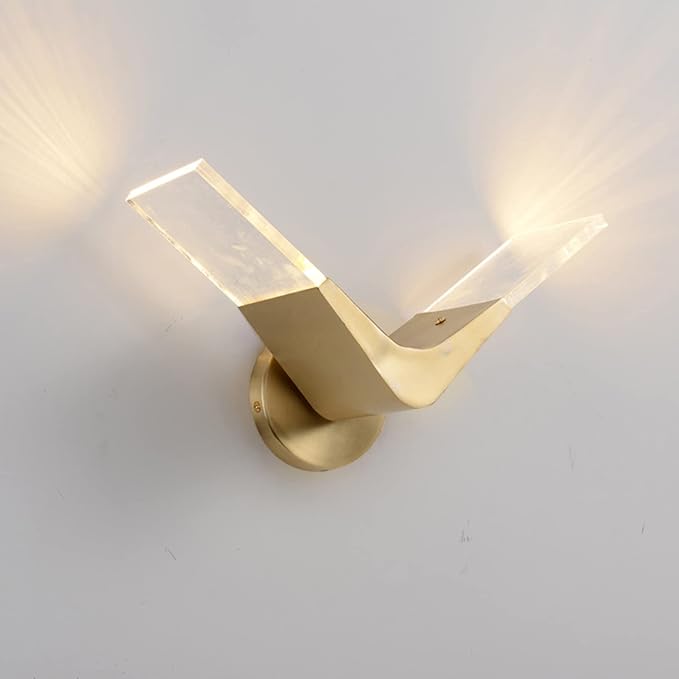 Plug in Modern Minimalist Creative Living Room TV Background Wall Lamp Personality Fashion Wall Lamp (Size : Left Style)