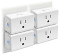 Kasa Smart Plug Mini 15A, Smart Home Wi-Fi Outlet Works with Alexa, Google Home & IFTTT, No Hub Required, UL Certified, 2.4G WiFi Only, 4-Pack(EP10P4) , White