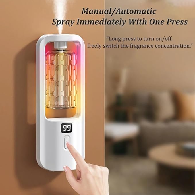 Aroma Diffuser Fragrance Essential Oil Aromatherapy Machine Wall Mounted Humidifier Machine Air Freshener Bedroom Toilet Easy to Use