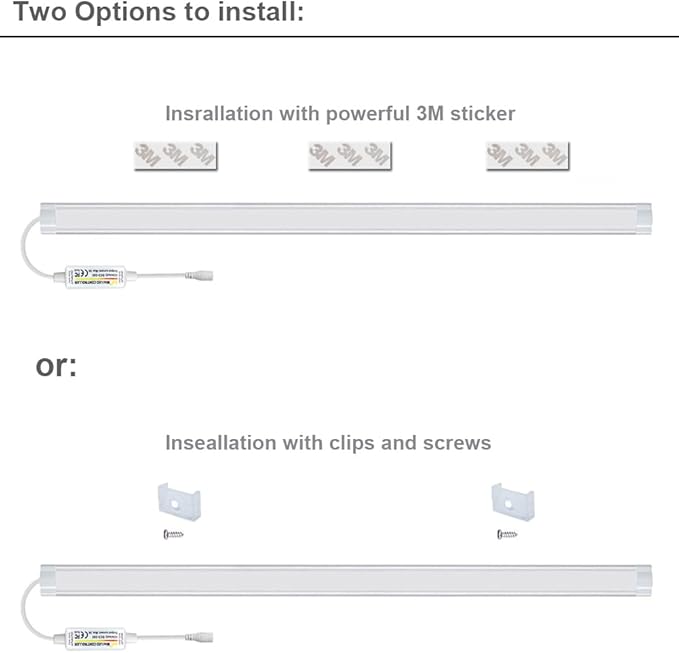 Under Cabinet Lights with Remote, 20 Color Changeable Closet Lights, Dimmable LED Light Bar, RGB Lighting for Desk, Counter, Workbench, Kitchen, Shelf (12 Inch)
