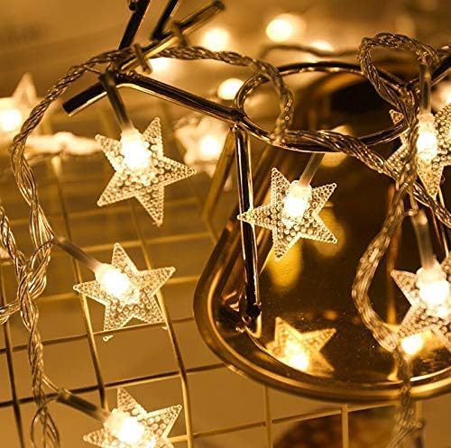Comtelek 8 Corner Bed Canopy with 100 LED Star String Lights Battery Operated, Black Bed Netting Unique Style 4 Door Square Canopy Bed Curtains Canopy - Suggested for Twin Full Queen King Bed