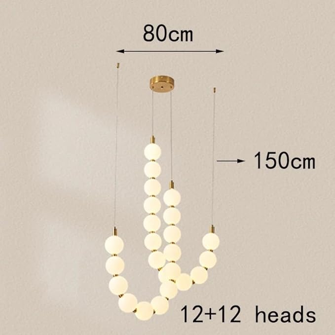 Modern Chandelier, Modern Home Decor led Lights Pendant Light Lamps for Living Room Chandeliers for Dining Hanging Indoor Lighting(C 24 Heads,Cold White)