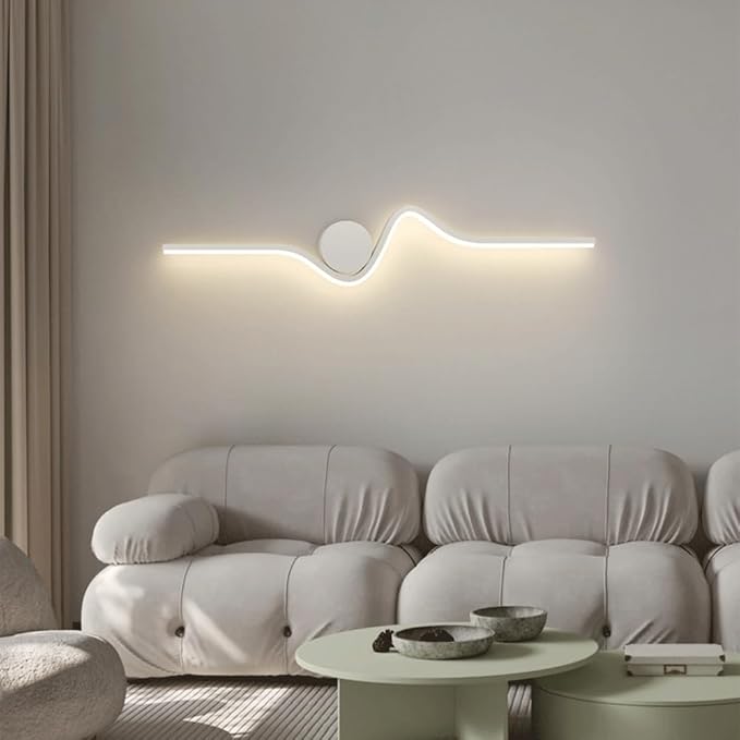 Minimalism Modern Creative LED Wall Lamp Bedroom Minimalism Living Room Sofa Backdrop Wall Light Stairs Aisle Atmosphere Lighting Wall Lamp