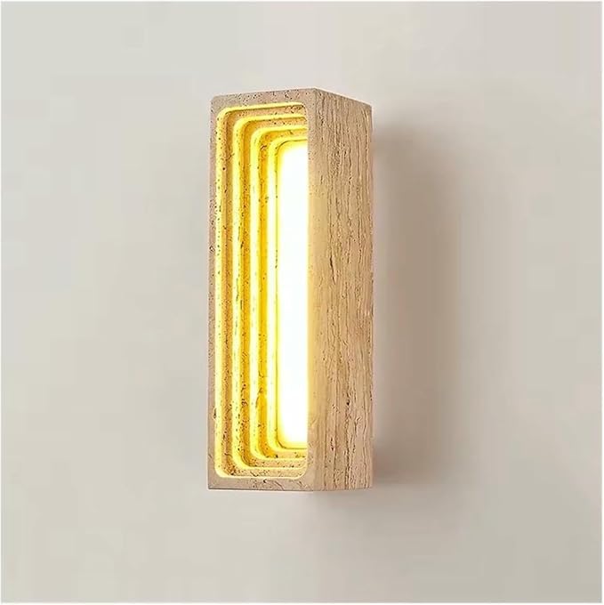 Wall Lamp Japanese Creative Atmosphere Background Decorative Light Modern and Simple Living Room Bedroom Led(Warm Light)