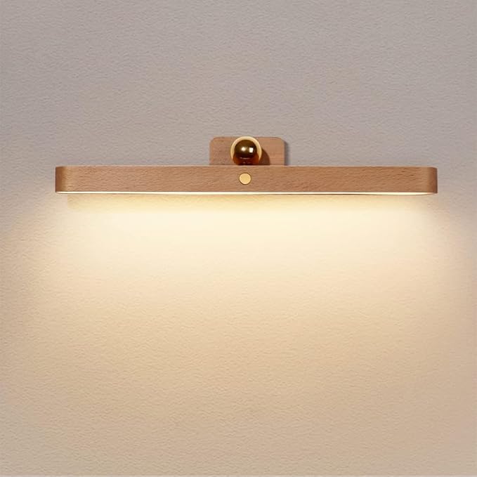 Touch Control Vanity Lights for Mirror, Adjustable Brightness & Angle Makeup Lights, 3 Level Dimmable Pictures Light for Living Room Bedroom Bathroom(1 pc)