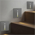 Wall Lamps, Smart Wall Lamp Pir Motion Sensor Footlight Stair Light Led Night Light Indoor Lighting for Room Decor Hall Kitchen Bedroom(Sensor Gray)