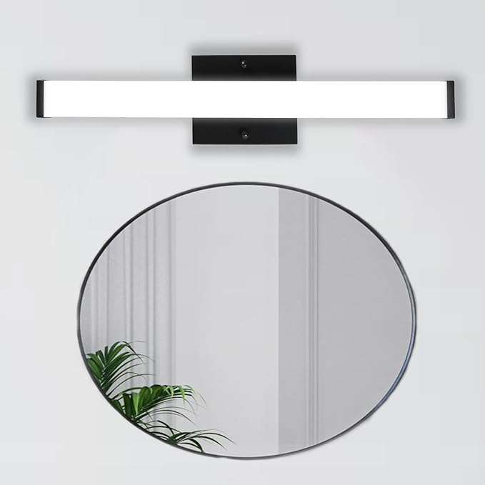 36 Inch LED Bathroom Vanity Light, 24W 3CCT Bathroom Light Fixtures Over Mirror, IP44 Dimmable Black Bath Vanity Lights Bar, ETL Listed