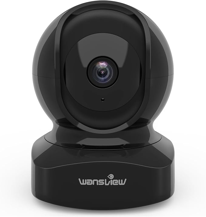 wansview Cameras for Home Security, 2K IP Camera, WiFi Home Indoor Camera for Baby/Pet/Nanny, Motion Detection, 2 Way Audio Night Vision, Compatible with Alexa, with TF Card Slot and Cloud