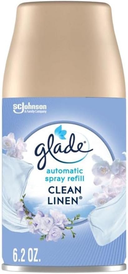 Glade Automatic Spray Variety Pack, 6.2 oz, Aqua Waves, Cashmere Woods & Clean Linen, 8 Ounce (Pack of 1)