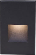 LEDme 120V LED Vertical Indoor and Outdoor Step and Wall Light 3000K in Black