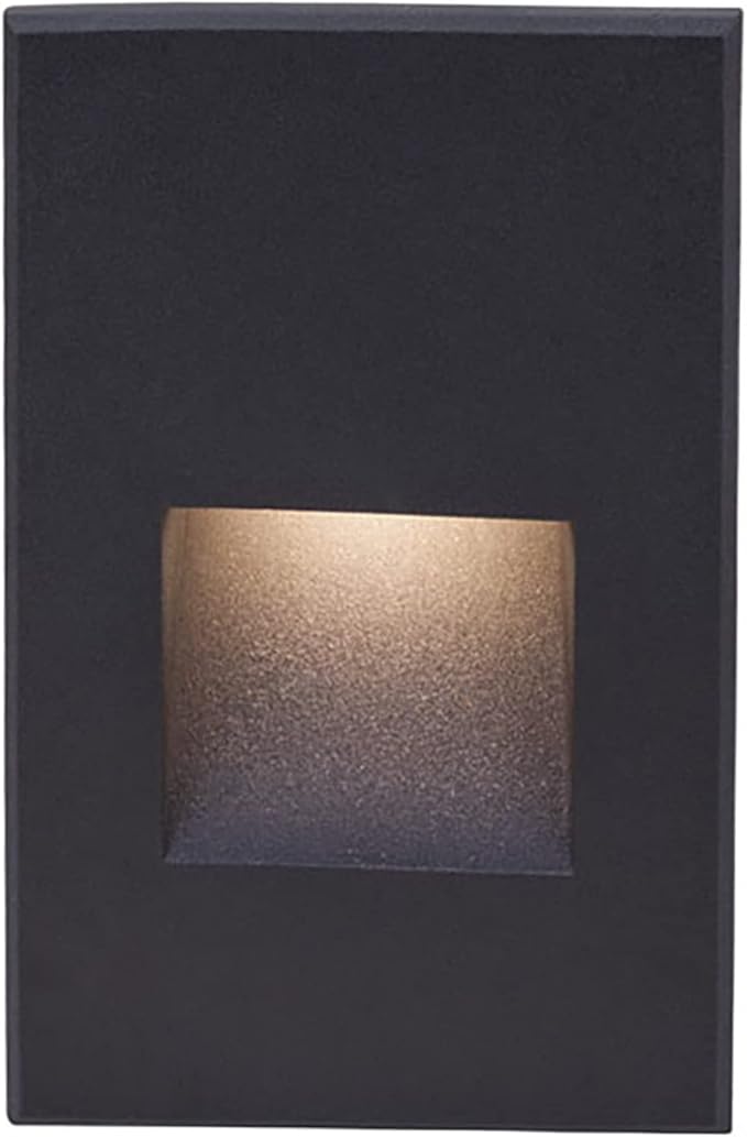 LEDme 120V LED Vertical Indoor and Outdoor Step and Wall Light 3000K in Black
