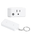 Remote Control Outlet, 200FT Long Range Wireless Light Switch, Mini Electrical Outlet Plug, 15A/1875W High-Power for Lamps, Lights, Household Appliances, FCC & ETL Listed