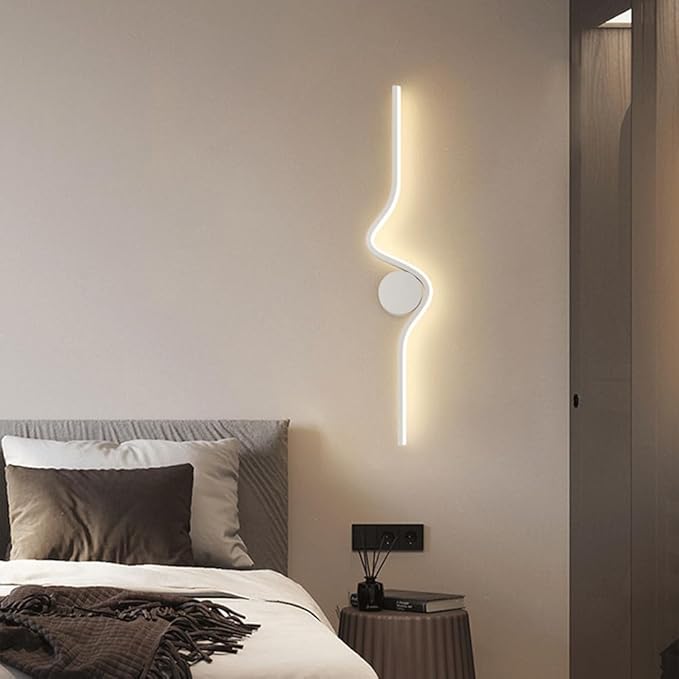 Minimalism Modern Creative LED Wall Lamp Bedroom Minimalism Living Room Sofa Backdrop Wall Light Stairs Aisle Atmosphere Lighting Wall Lamp