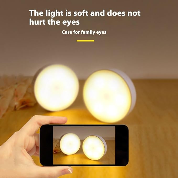 LED Motion Sensor Night Light, Wall Sconce for Living Room, Bedroom, Bathroom, Kitchen, Dining Room, Hallway