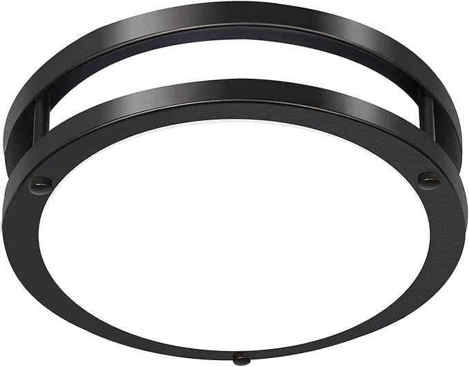 Hlite 24W 10inch LED Flush Mount Ceiling Light Fixture,1800LM Super Bright Light Fixture Ceiling Mount,Oil Rubbed Bronze LED Ceiling Light Flush Mount for Bedroom,Kitchen,Bathroom,Hallway(1Pack)