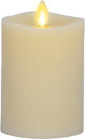 Luminara - Flameless LED Battery Operated Flickering Pillar Candles - Ivory - Pack of 1-3x4.5 - Realistic Moving Flame Real Wax Indoor/Outdoor Decor